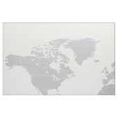 シンプルな政治世界地図の生地の壁掛け ファブリック (ファットクウォーター)