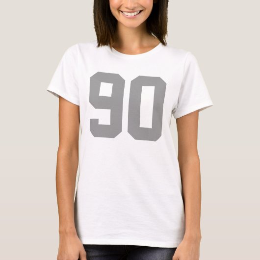 シンプルな数字の90 Tシャツ (正面)