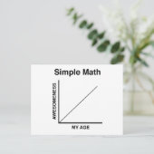 シンプルな数学 ポストカード (スタンド正面)