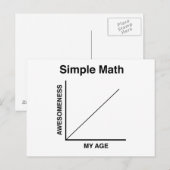 シンプルな数学 ポストカード (正面/裏面)