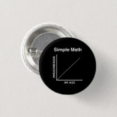 シンプルな数学 缶バッジ (正面&裏面)