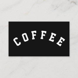 シンプルな文字のコーヒーは集中したスーパースターを曲げました ロイヤリティカード