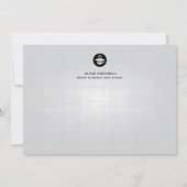 シンプルな文字写真の卒業発表 案内状 (裏面)