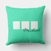 シンプルな文字&アイコンART +あなたの色とアイディア クッション (裏面)