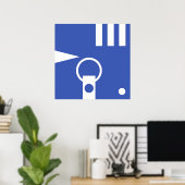 シンプルな文字&アイコンART +あなたの色とアイディア ポスター (ホームオフィス)