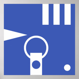 シンプルな文字&アイコンART +あなたの色とアイディア ポスター