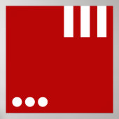 シンプルな文字&アイコンART +あなたの色とアイディア ポスター (正面)