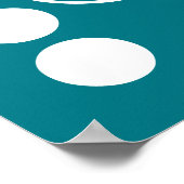 シンプルな文字&アイコンART +あなたの色とアイディア ポスター (角)