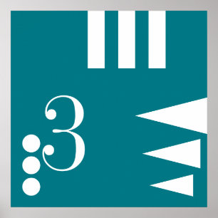 シンプルな文字&アイコンART +あなたの色とアイディア ポスター