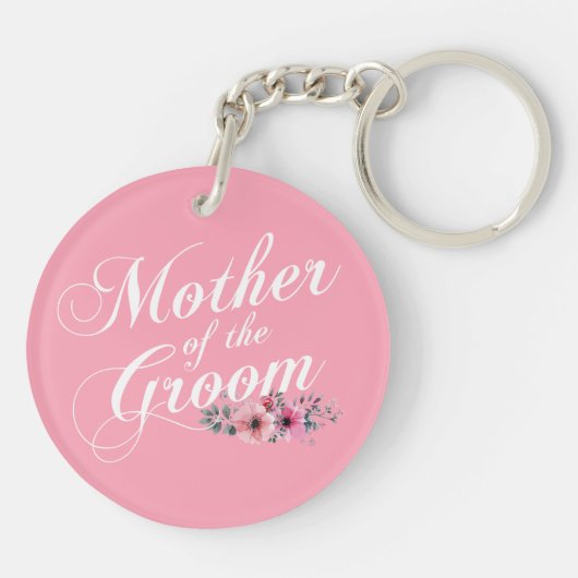 シンプルな新婦の母の結婚式 | キーチェーン (裏面)