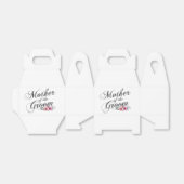 シンプルな新郎の母 ウェディング | ギフトボックス フェイバーボックス (折り畳みなし)