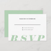 シンプルな日付の出欠確認カード 出欠カード (正面/裏面)