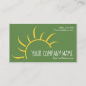 シンプルな日曜日のロゴの名刺のデザイン 名刺 (正面)