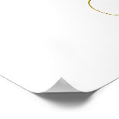 シンプルな春の花のキス予想ポスター ポスター (角)