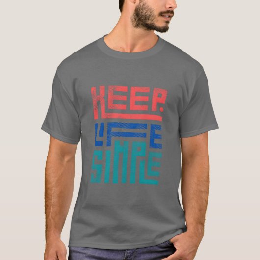 シンプルな暮らし 家族 Tシャツ (正面)