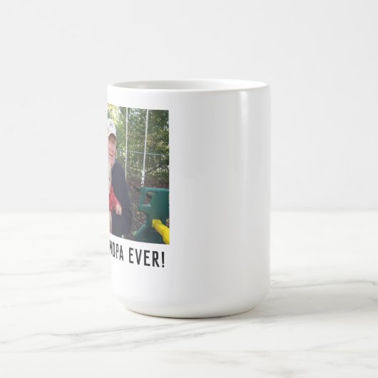 シンプルな最も最高のな祖父 コーヒーマグカップ (中央)