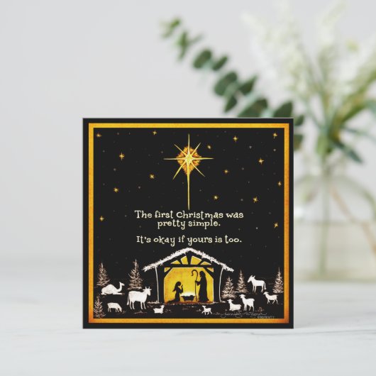 シンプルな最初のクリスマス シンプルなマジェ  インスピリビティ シーズンカード (スタンド正面)