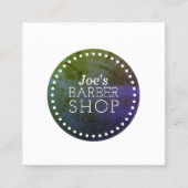 シンプルな最小主義の優雅カバー スクエア名刺 (正面)