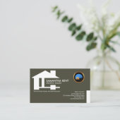 シンプルな最小主義の創造的な建築者の建築家 名刺 (スタンド正面)