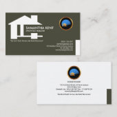 シンプルな最小主義の創造的な建築者の建築家 名刺 (正面/裏面)