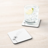 シンプルな最小主義の吹くタンポポ|のコースター コースター (右側)