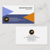 シンプルな最小主義の海の土地の空気は兵站学を着色します 名刺 (正面/裏面)