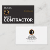 シンプルな最小主義の特大職名の建築 名刺 (正面/裏面)