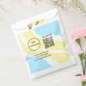 シンプルな最小QRコードにロゴを追加 スキャンコード名を付ける フェイバーバッグ (封をした状態)