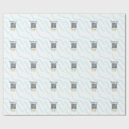 シンプルな最小QRコードにロゴを追加 スキャンコード名を追加 ラッピングペーパー