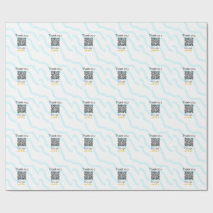 シンプルな最小QRコードにロゴを追加 スキャンコード名を追加 ラッピングペーパー