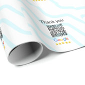 シンプルな最小QRコードにロゴを追加 スキャンコード名を追加 ラッピングペーパー (ロールコーナー)