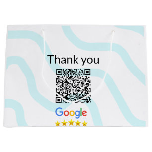 シンプルな最小QRコードにロゴを追加 スキャンコード名を追加 ラージペーパーバッグ