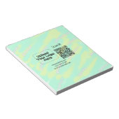 シンプルな最小QRコード ロゴ スキャン コード名を追加します ノートパッド (アングル)