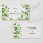 シンプルな木は美しい名刺が設計するのを去ります 名刺 (正面/裏面)