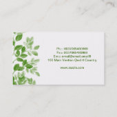 シンプルな木は美しい名刺が設計するのを去ります 名刺 (裏面)