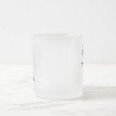 シンプルな棒の姿のナースのTシャツおよびギフト フロストグラスマグカップ (中央)