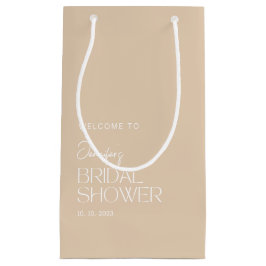 シンプルな歓迎/感謝の気持ちを込めた ブライダルシャワー スモールペーパーバッグ
