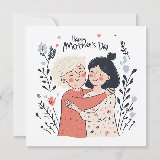 シンプルな母の日カード シーズンカード (正面)