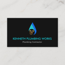 シンプルな水低下の特別な金ゴールドの管の配管 名刺