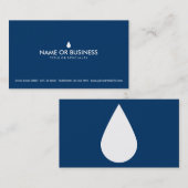 シンプルな水低下 名刺 (正面/裏面)