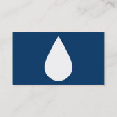 シンプルな水低下 名刺 (裏面)