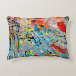 シンプルな水彩クッション アクセントクッション