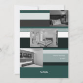 シンプルな水彩コーポレート 招待状 (裏面)