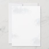 シンプルな水彩ハロウィンパーティーの招待状 招待状 (裏面)