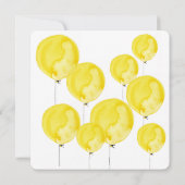 シンプルな水彩画の男の子の誕生日招待状 招待状 (裏面)