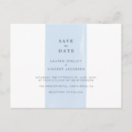 シンプルな水彩画の結婚式 Save The Date ポストカード