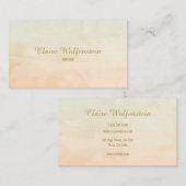 シンプルな水彩色調のプロフェッショナル 名刺 (正面/裏面)