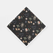 シンプルな水彩花 1 スタンダードランチョンナプキン (角)