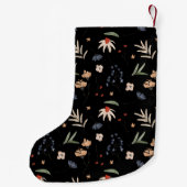 シンプルな水彩花 1 スモールクリスマスストッキング (裏面)
