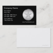 シンプルな法の執行の名刺 名刺 (正面/裏面)